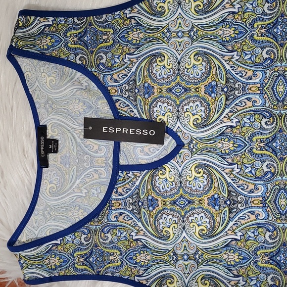 Espresso print top - Picture 2 of 6